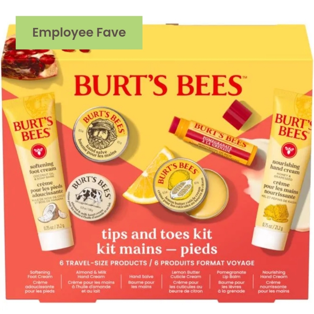 Brand New In Box Burts Bees Tips and Toes Kit Mains